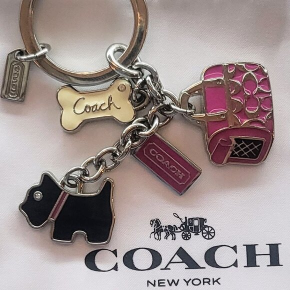 Coach Accessories - Coach Vintage Scottie Dog & Bone Charm
